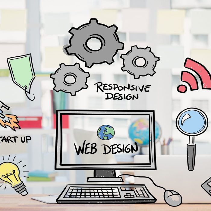 web-design-concept-with-drawings